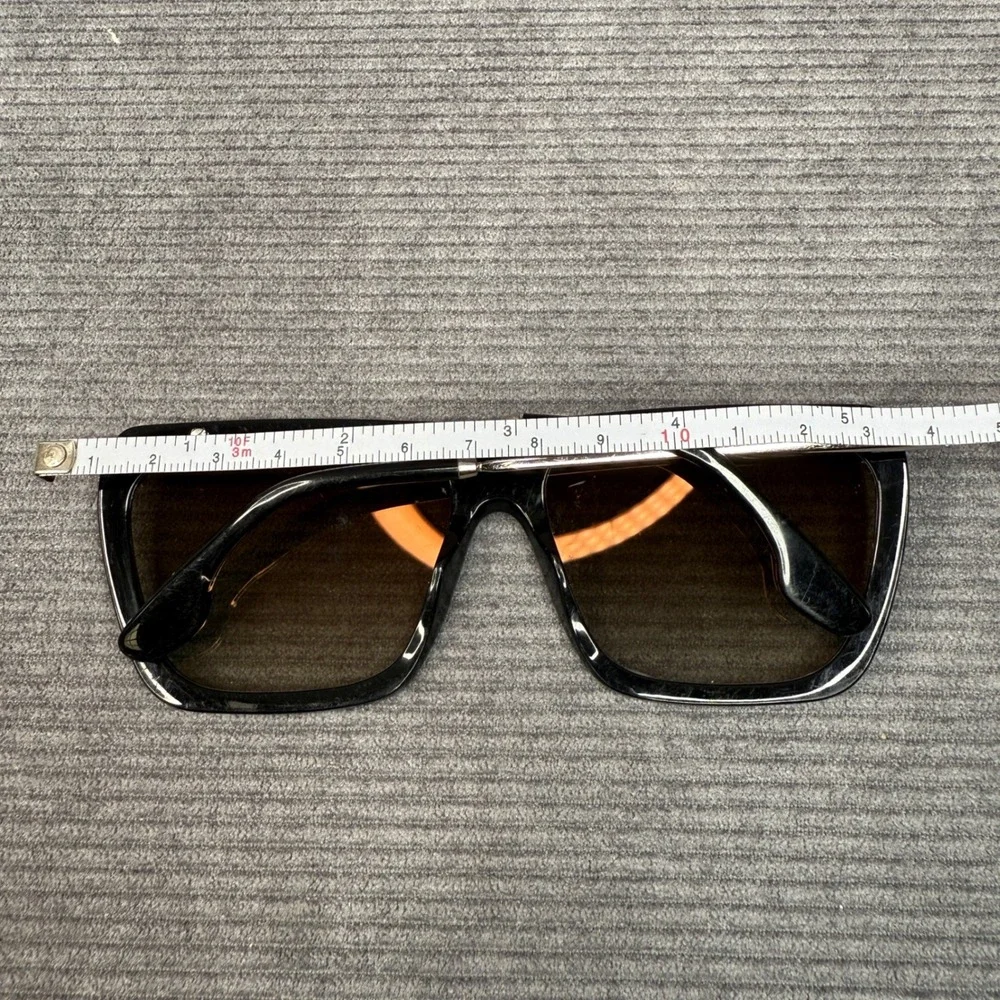 Victoria Beckham VBS94 C1 Y2k Sunglasses Black Silver Square Frame 56-15-140‎